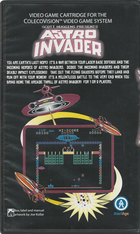Astro Invader box art for Colecovision